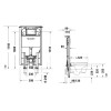 Duravit DuraSystem Инсталляция 114.8х59х9см., для подвесного унитаза Sensowash Starck F. WD1024000060