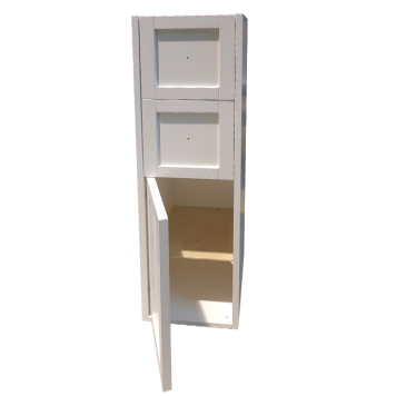 EBAN Domitilla Пенал подвесной 30х37хh114, с 1 дверкой 2 выд. ящика, петли слева (SX), без ручек, цвет BIANCO ASSOLUTO-1