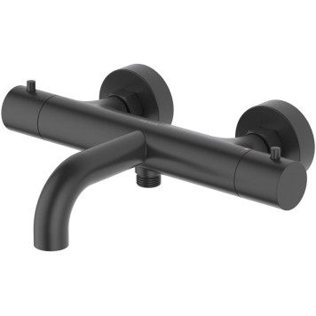 AQ1343MB ЕВРОПА термостатический смеситель для ванны, матовый черный AQ1343MB