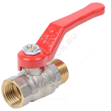 Кран шар лат Стандарт нк Ду20 Ру40 м/р полн рыч Dist Н322Р