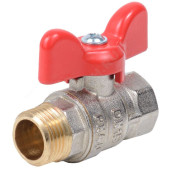 Кран шар лат Стандарт нк Ду20 Ру40 м/р полн баб Dist Н322Б