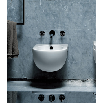Azzurra Nuvola Биде подвесное 55x35xH25 см c 1 отв., с креплением KIT2000CF, цвет: Bianco lucido-1