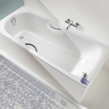 Kaldewei Saniform Plus Ваннa встраиваемая 180х80см, мод.375-1, цвет: белый. 581470000000, 112800010001-2