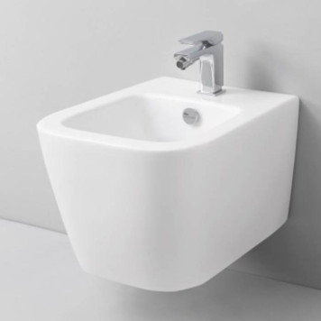 Artceram A16 MINI Биде подвесное 36х45 см, с 1 отв под смеситель, с креплениями, цвет: белый. ASB003 01 00