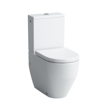 Laufen Pro Унитаз моноблок, приставной 36х65х44см., слив универсальный, подвод сбоку, цвет: белый. 8.2595.2.000.000.1, 8.2995.2.000.872.1-6