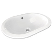 IS E504801 Connect Раковина встраиваемая, овал, 550x380х175 мм, без отв. для смес., с отв. перелива E504801