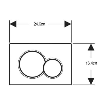 Geberit Sigma01 Клавиша для двойного смыва, круглая: Матовый хром. 115.770.JQ.5-1