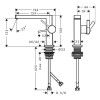 Hansgrohe Tecturis E Смеситель для раковины, на 1 отв., высота: 11см., с донным клапаном, цвет: хром. 73020000