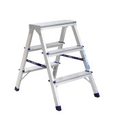 Стремянка Алюмет 3 ступени двухсторонняя алюминиевая