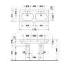 Duravit D-Code Раковина 120х49см., 1 отв., двойная, цвет: белый. 03481200002