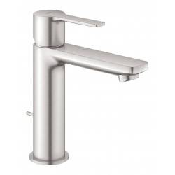 Смеситель для раковины GROHE Lineare New с донным клапаном, Суперсталь 32114DC1