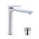 LM5909CWALLEGROСмеситель для умывальника высокий, монолитный, хром/белый LM5909CW