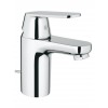 Смеситель для раковины GROHE Eurosmart Cosmopolitan с донным клапаном, низкий излив, хром.