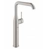 Смеситель GROHE Essence New для свободностоящей раковины U-излив суперсталь 32901DC1.