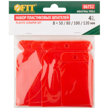 Шпатели пластиковые набор 4 шт.(Япончик) 50/80/100/120 мм-2