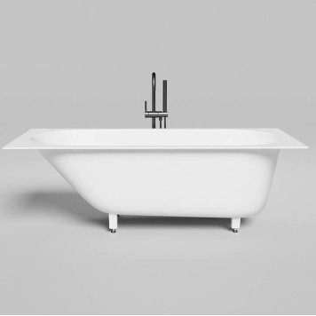 Salini Ornella kit Встраиваемая ванна 170х70х60см, донный клапан, сифон, щелевой слив-перелив, материал: S-Sense, цвет: белый матовый. 102413M-3
