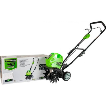 Культиватор аккумуляторный Greenworks G40TLK4 (АКБ 4 А.ч; ЗУ)-6