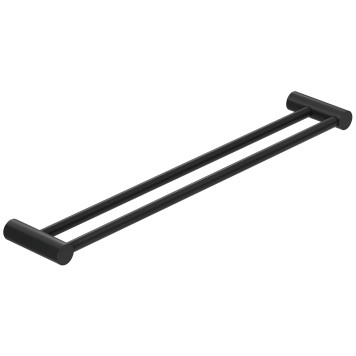 Kludi 58 988 39 Vela R Держатель для полотенец двойной, L=600 мм, черный матовый 5898839