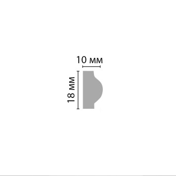 Молдинг гладкий DECOMASTER D160ДМ (18*10*2000мм)-2