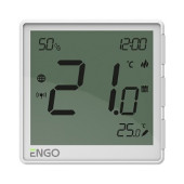 Универсальный терморегулятор, белый, с модулем Zigbee, с питанием 230, со встроенным датчиком влажности, с возможностью подключения датчика пола