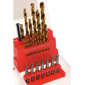 Набор сверл и бит ИНТЕРСКОЛ (24 шт)-1