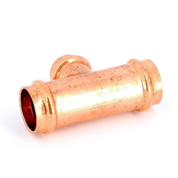 Тройник пресс IBP 28х22х28 медь-2