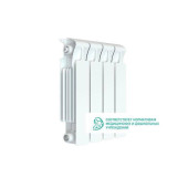 Rifar Monolit 350 4 секций, боковое подключение (белый)