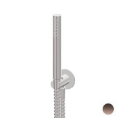 Newform X-STEEL 316 Душевой гарнитур, настенный держатель с ручным душем и шлангом 150 см, цвет: PVD Brushed copper bronze. 69645X.59.067