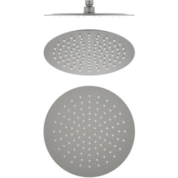 AQ2073BGM круглый верхний душ 2502 мм, оружейная сталь (шлиф. черный хром) AQ2073BGM