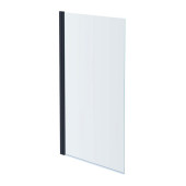 AQ DEL SBA 08015GM Шторка на ванну, одноэлементная, поворотная 800X1500 профиль оружейная сталь, стекло прозрачное AQ DEL SBA 08015GM