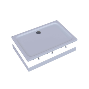 Поддон акриловый, прямоугольный, с ножками и съемной панелью. БЕЗ СИФОНА. 1408015 DPA-0000013