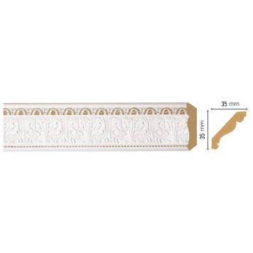 Плинтус потолочный DECOMASTER 155S-115 (35*35*2400мм)-1