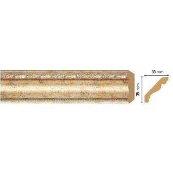 Плинтус потолочный DECOMASTER 155S-553 (35*35*2400мм)-1