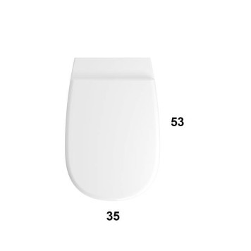 Globo Daily Унитаз 53х35х33см., подвесной, безободковый, цвет: белый-1