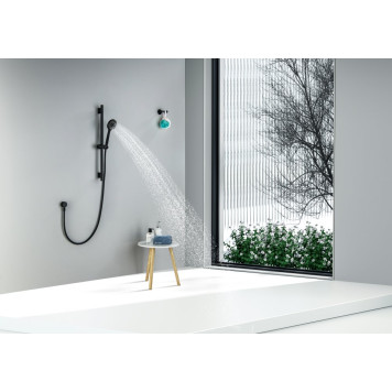 AQ2017MB БЕТТА душевой гарнитур 3jet 65 см, матовый черный AQ2017MB-2