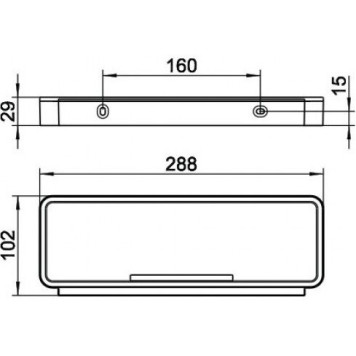 14958010051 PLAN Корзинка для душа 288мм, хром/белый 14958010051-3