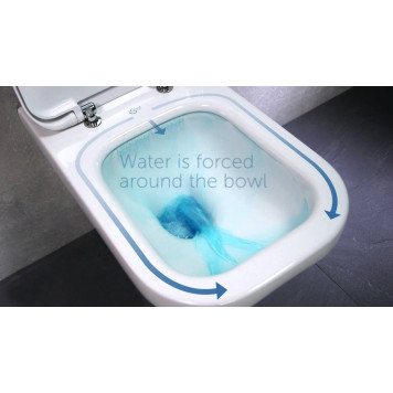 E013701 CONNECT AIR AquaBlade Напольный пристенный унитаз для монтажа с бачком, горизонтальный выпуск E013701-3