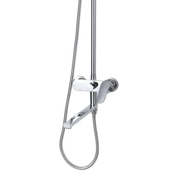 AQ2840CR НИКА душевая система (смеситель для ванны) 3 jet 300х193 мм с длинным изливом AQ2840CR-2