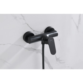 AQ1260MB ОБЕРОН смеситель для душа, матовый черный AQ1260MB-3