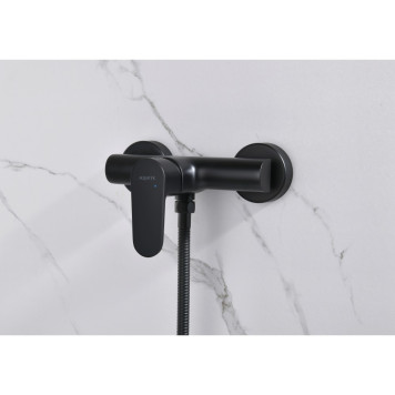 AQ1260MB ОБЕРОН смеситель для душа, матовый черный AQ1260MB-4