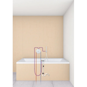 28991000 Talentofill Наливной, сливной и переливной гарнитур для анатомических ванн (встраиваемая часть) 28991000-2