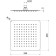 AQ2072CR квадратный верхний душ 2502502 мм AQ2072CR