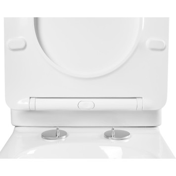 AQ1964-00 АМАДЕО Унитаз приставной безободковый 560365400 мм, тонкое сиденье с механизмом плавного закрывания, крепеж AQ1964-00-1