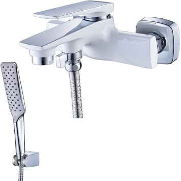 LM5914CWALLEGROСмеситель для ванны с коротким изливом, хром/белый LM5914CW-1