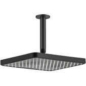 AQ2071MB прямоугольный верхний душ потолочный 305х205х25 мм, матовый черный AQ2071MB