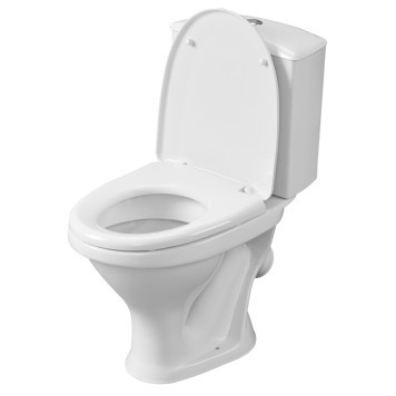 1P2018S0000BF Унитаз-компакт Вест белый, сидение полипропилен (арт. 188018S0020B0), кос выпуск 1.P201.8.S00.00B.F-1