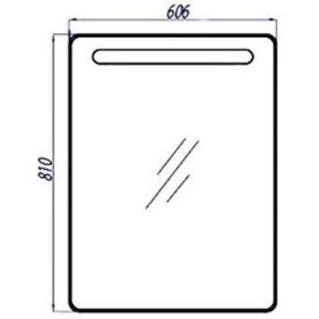 1A135302AM01R Зеркальный шкаф Америна 60 (правый) 1A135302AM01R-1