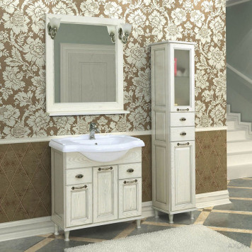 1A158702GEM20 Зеркало Жерона 85 белое серебро 1A158702GEM20-1