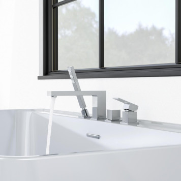 AQ1648CR ЛИБРА смеситель на борт ванны на 4 отв. AQ1648CR-4