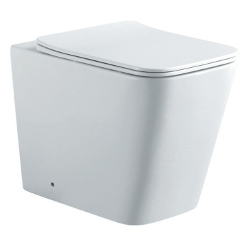 AQ1908N-00 ЛИБРА New Унитаз напольный приставной безободковый 540355410, горизонтальный выпуск, тонкое сиденье с механизмом пл.закрывания, крепеж AQ1908N-00